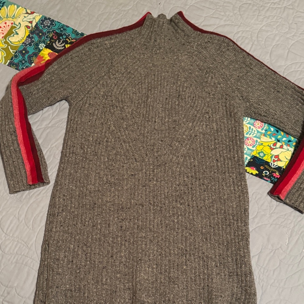 Krimson Klover Gray Sweater with Red Accents